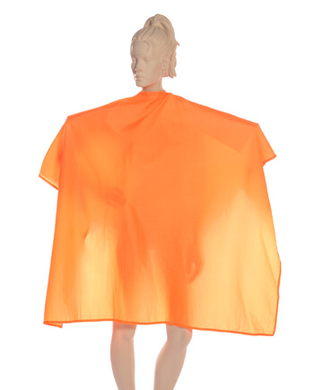 Orange Lightweight Crinkled Salon Cape