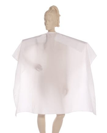 White Antron Nylon Salon Cape