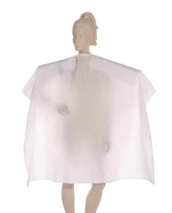 Antron Nylon Salon Cape In White