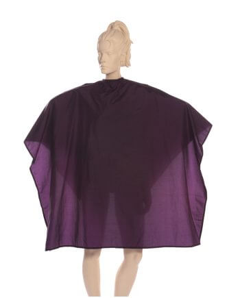 Multi-Purpose Salon Cape 100% Antron Nylon Fabric in Wineberry
