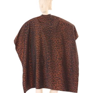 leopard print barber cape