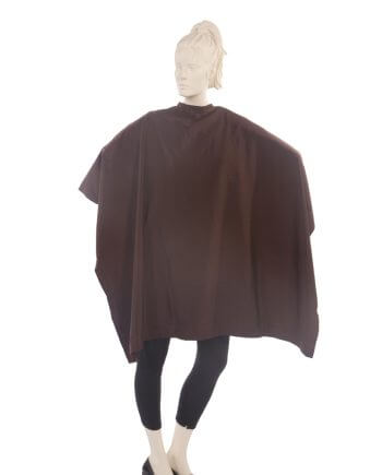 Salon Cape Peachskin Fabric in Brown