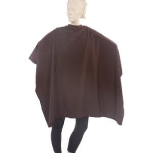 Salon Cape Peachskin Fabric in Brown