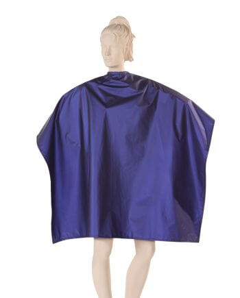 Polyurethane Fabric Cape in Matte Blue