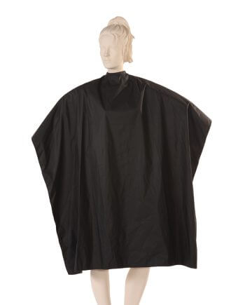 Waterproof Salon Cape in Matt Black test
