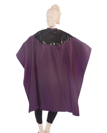 Polyurethane Salon Cape in Wineberry