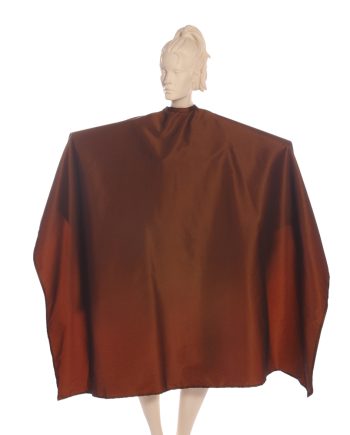 Silkara Iridescent Fabric Cape in Bronze