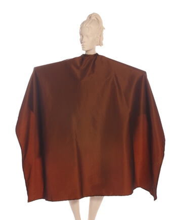 Bronze Silkara Iridescent Fabric Super Cape