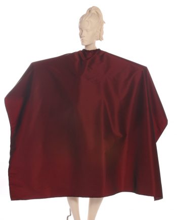 Multi-purpose Iridescent Salon Cape in Burgundy