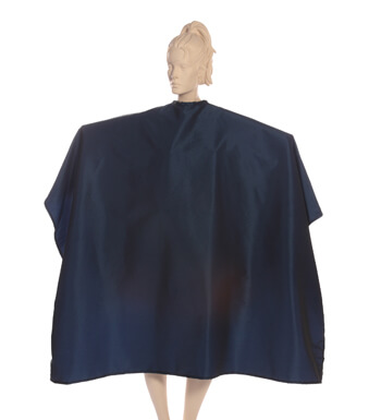 Iridescent Silkara Cape in Navy
