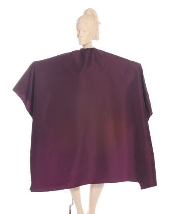 Silkara Iridescent Fabric Cape in Wineberry