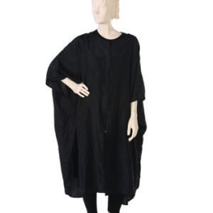 Caftan Silkara Iridescent Fabric in Black
