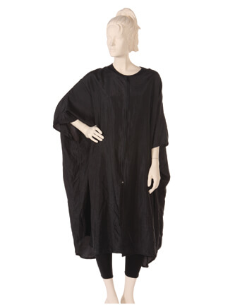 Caftan Silkara Iridescent Fabric in Black