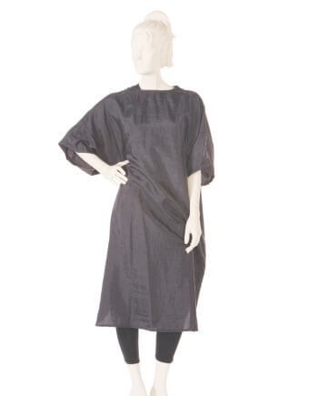 Zip Smocks Silkara Iridescent Fabric in Black