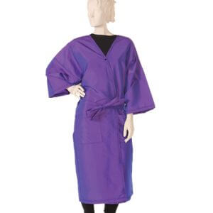 Client Gown Silkara Iridescent Fabric in Purple