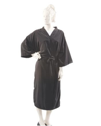Designer Gown Peachskin Fabric in Black
