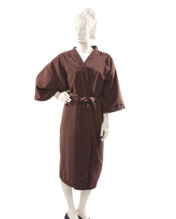 Designer Gown Peachskin Fabric in Brown