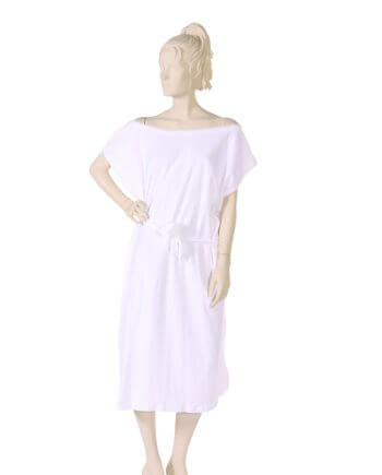 Muu-Muu Stretch Terry fabric in White