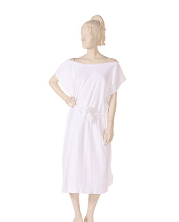 Muu-Muu Stretch Terry fabric in White