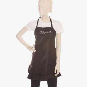 hair colorist aprons, hair color apron, hair stylist color aprons