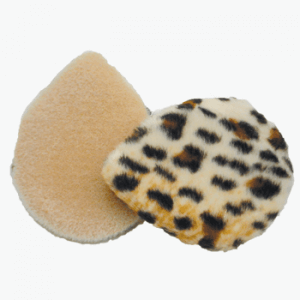 Round Leopard Pattern Facial Makeup Powder Puff Pad