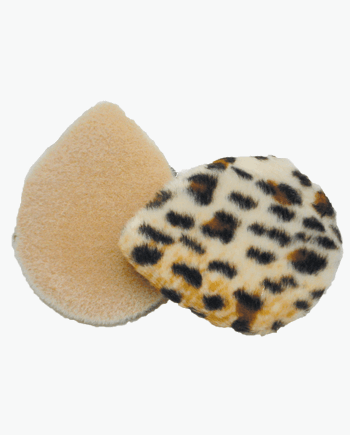 Round Leopard Pattern Facial Makeup Powder Puff Pad