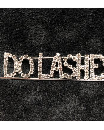 Rhinestone Pin: I Do Lashes