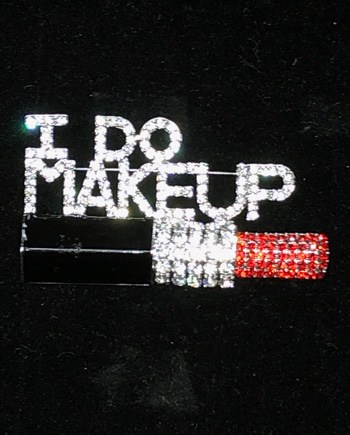Rhinestone Pin: Scissor and Comb with Stylist