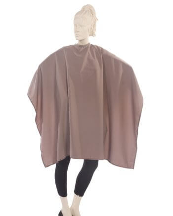 Salon Cape Peachskin Fabric in Toupe
