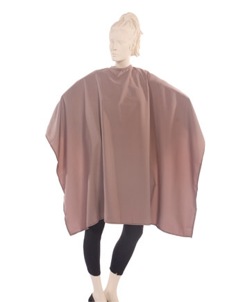 Toupe Salon Cape In Peachskin Fabric
