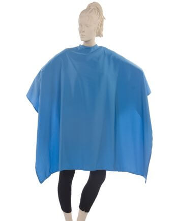 Salon Cape Peachskin Fabric in Blue