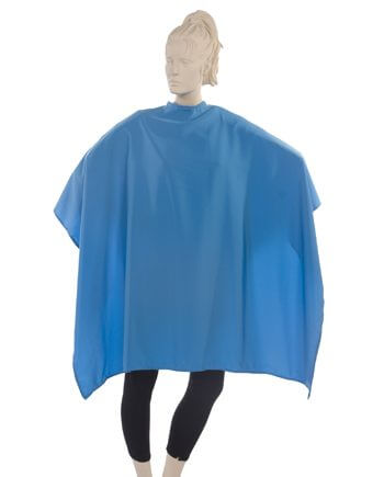 Peachskin Fabric Salon Cape in Blue