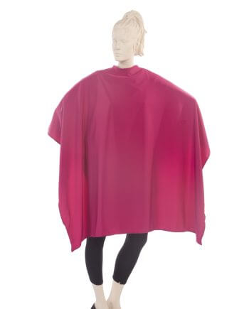 fuchsia pink salon cape