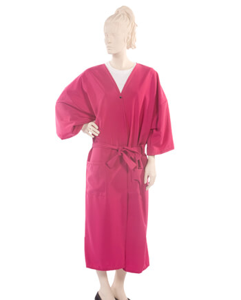 Client Gown Peachskin Fabric in Fuchsia