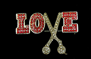 Rhinestone Pin: All of Them Together